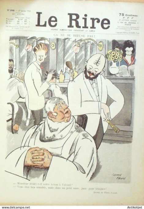 Le Rire 1923-01-27 # 208 Journal humoristique Ed.Originale La Ruhr