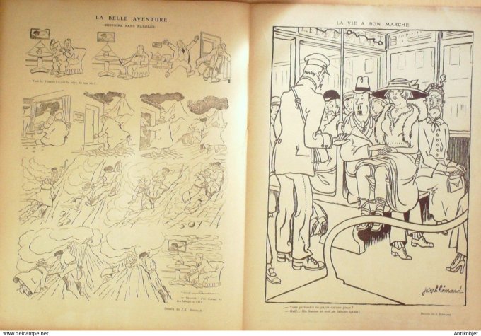 Le Rire 1923-01-27 # 208 Journal humoristique Ed.Originale La Ruhr