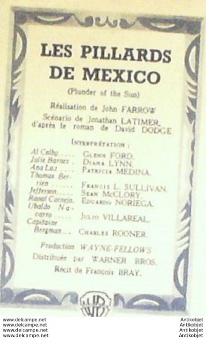 Mon Film 421 54-09-15 Les pillards de Mexico Glenn Ford Diana Lynn
