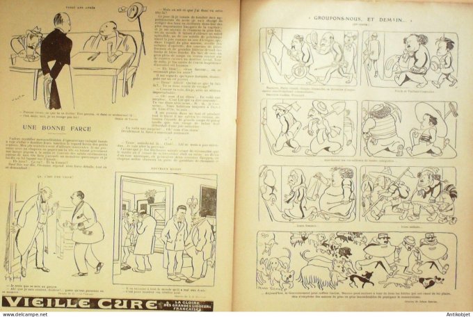 Le Rire 1923-01-27 # 208 Journal humoristique Ed.Originale La Ruhr