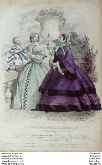 Journal des Dames Demoiselles 1858 # 538 (Maison Lhopiteau)