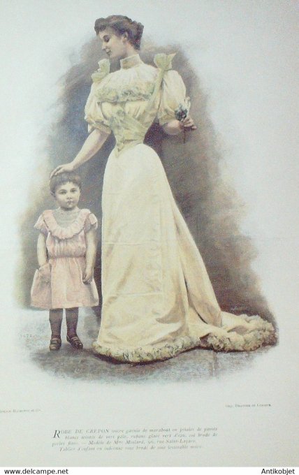 La Mode pratique 1893 # 15 Robe crepon