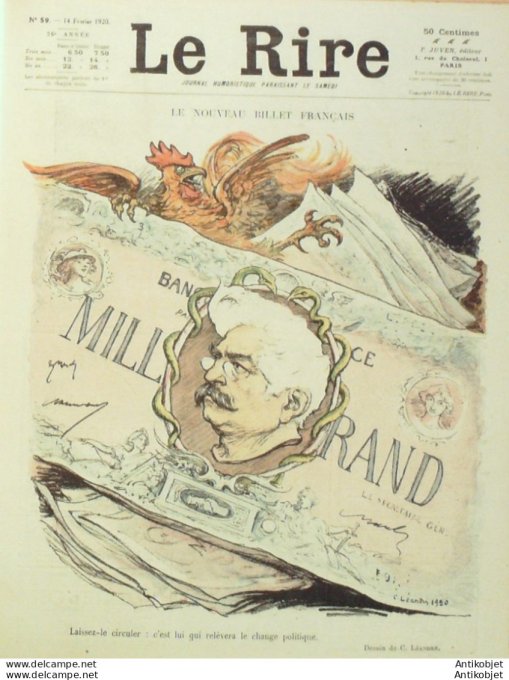 Le Rire 1920-02-14 #  59 Journal humoristique Ed.Originale Omnibus & Autobus