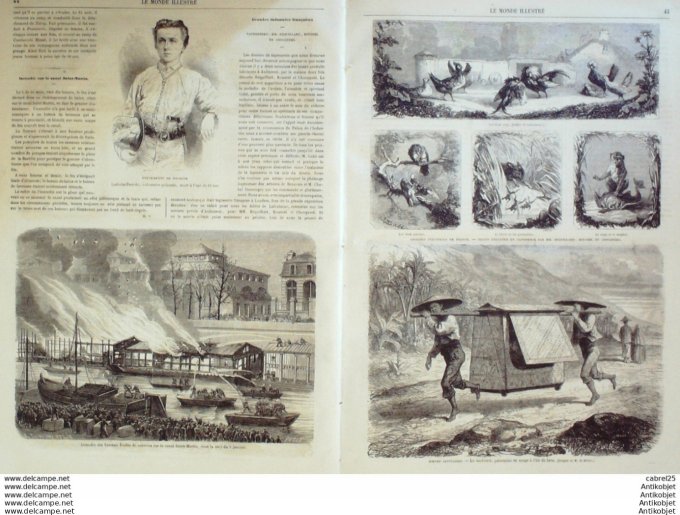 Le Monde illustré 1864 n°353 Kiel Canal St Martin Japon Tandoucvk Ile De Java