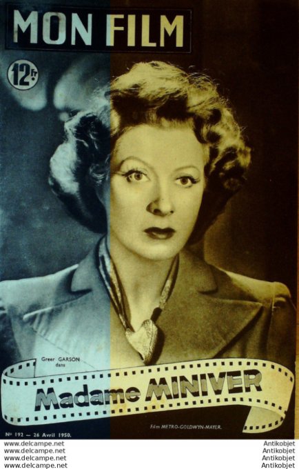 Madame Miniver Greer Garson Teress Wright Helmut Dantine