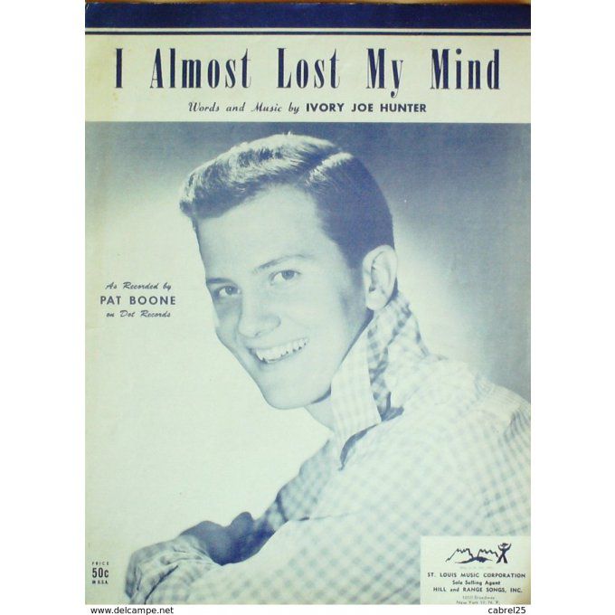 Boone Pat I Almost Lost My Mind 1950