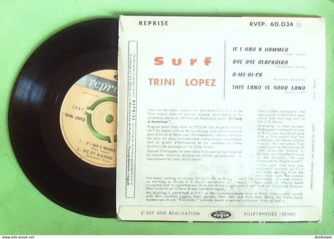 Lopez Trini 45T EP A-me-ri-ca 1963