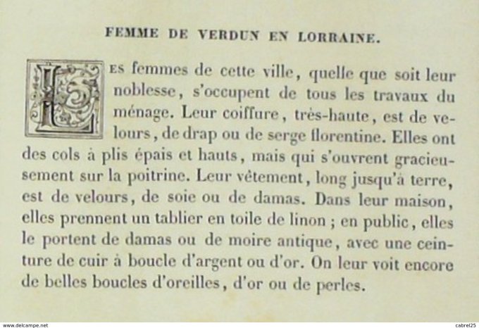 France (55) VERDUN Villageoise 1859