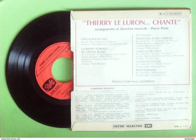 Le Luron Thierry 45T EP Chevalier du ciel 1972