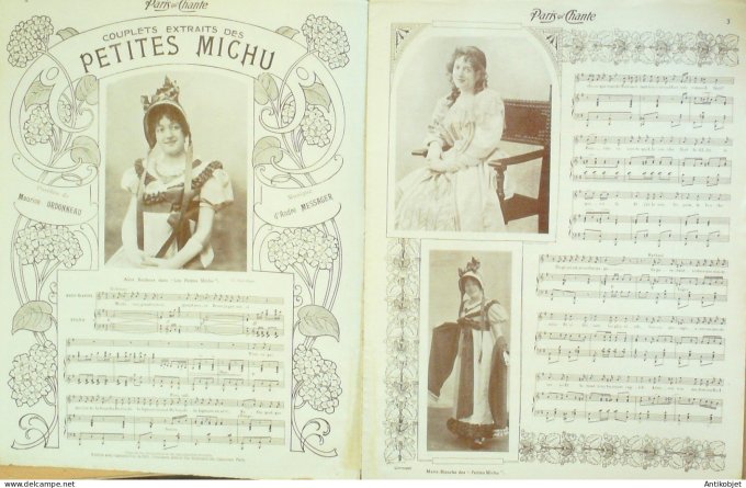 Paris qui chante 1905 n°153 Alice Bonheur numéro Spécial