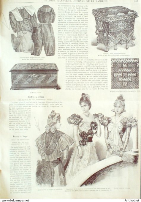 La Mode illustrée journal 1897 n° 49 Toilette de promenade