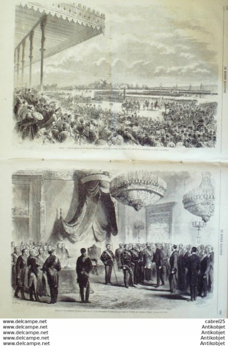 Le Monde illustré 1866 n°501 Italie Vérone Turin Venise Bececca Etats-Unis naufrage de l'Evening Sta