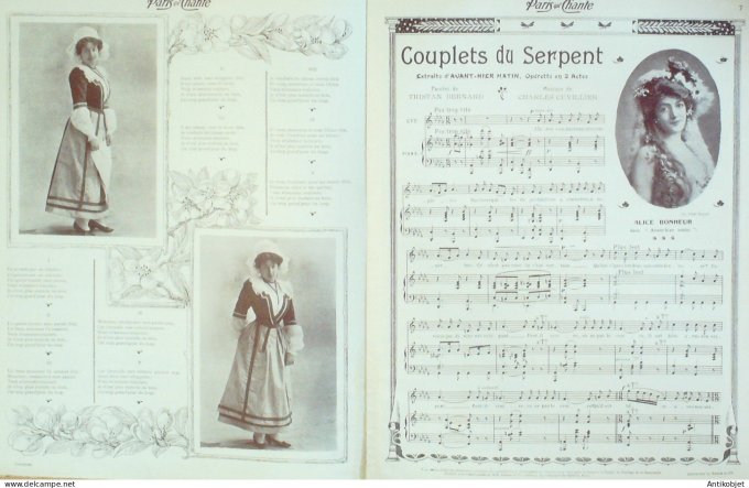 Paris qui chante 1905 n°153 Alice Bonheur numéro Spécial