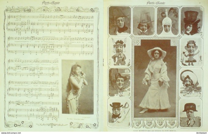 Paris qui chante 1905 n°153 Alice Bonheur numéro Spécial