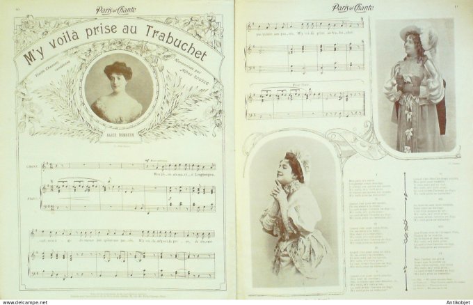 Paris qui chante 1905 n°153 Alice Bonheur numéro Spécial