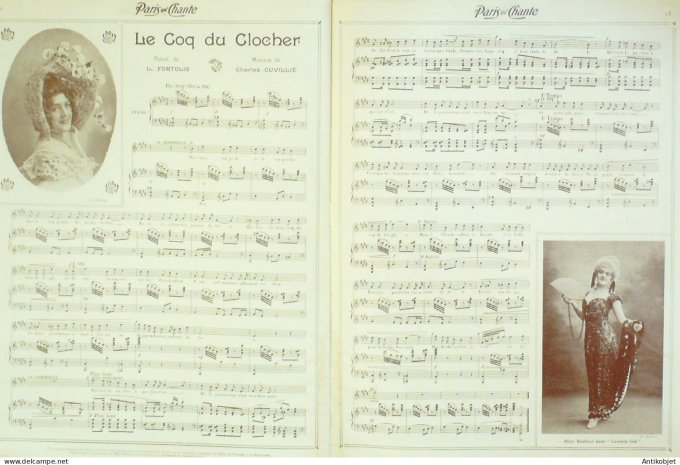 Paris qui chante 1905 n°153 Alice Bonheur numéro Spécial