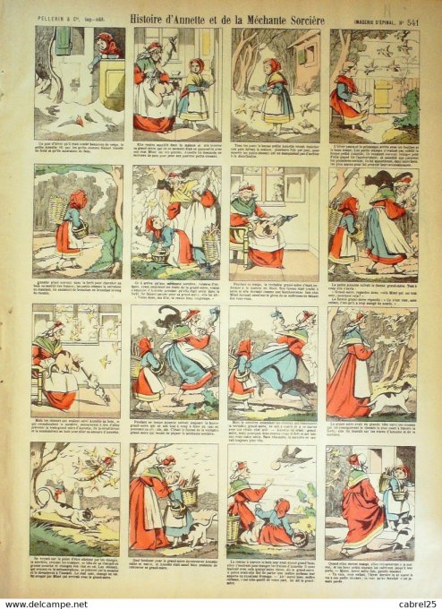 Histoire d'anette &  de La Mechante Sorciere (Pellerin d'epinal)