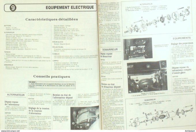 Revue Tech. Automobile 1992 n°538 Fiat Croma Renault trafic Nissan Primera