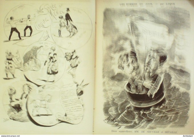La Caricature 1885 #273 Tonkin Draner Gino De Neuville par Luque Cirque Menier Job
