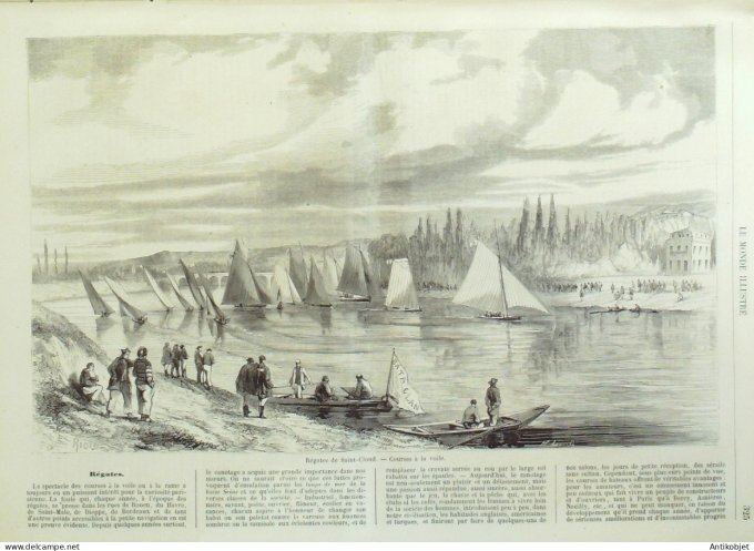 Le Monde illustré 1858 n° 58 Havre (76) Avignon (84) Bonifacio (20) Veldès en Carniole Dôle (39)