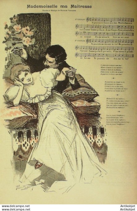 Gil Blas 1896 n°50 CATULLE MENDES Maurice VAUCAIRE Emile Henry LAPORTE MENUET