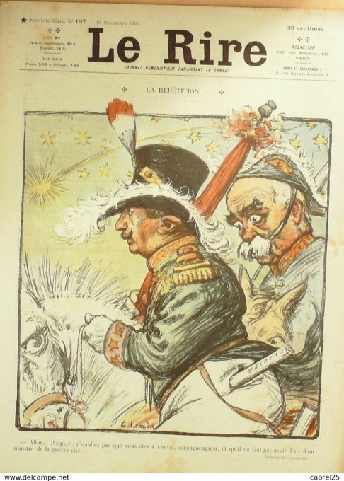 Le Rire 1906 n°197 Léandre Alex Steinlen Testevuide Roubille Barcet Guillaume Carlègle
