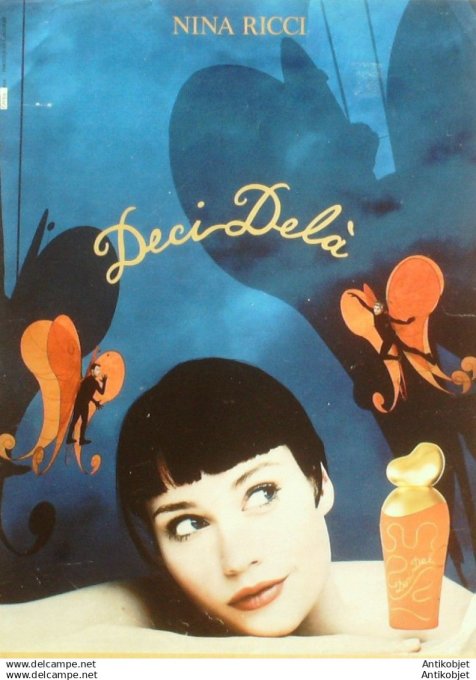 Publicite Cosmetique Nina Ricci Deci dela  1990