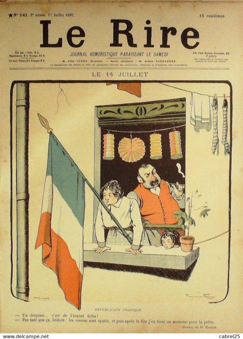 Le Rire 1897 n°141 Rabier Jeanniot Cadel Vaucaire Sta Radiguet Fau Delaw