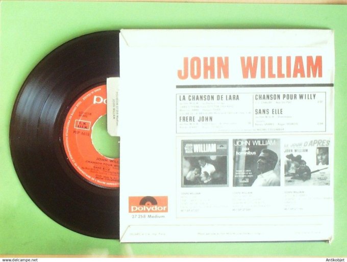 Le Docteur Jivago Film 45T EP William John Lara languette 1966