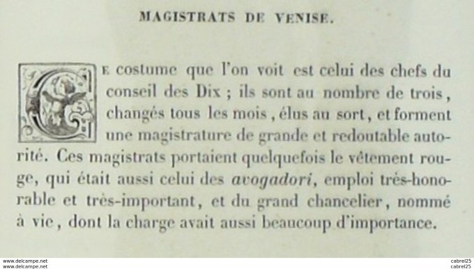 Italie VENISE Magistrat 1859