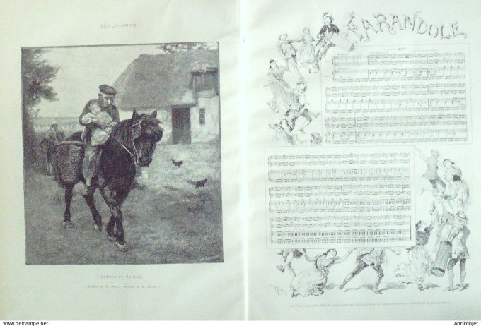 Le Monde illustré 1886 n°1555 Viet-Nam Hanoi Paul Bert Chiens de guerre