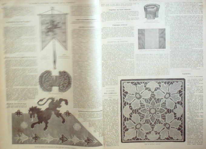 Journal Mode illustrée 1870 # 46 Toilettes d'hiver