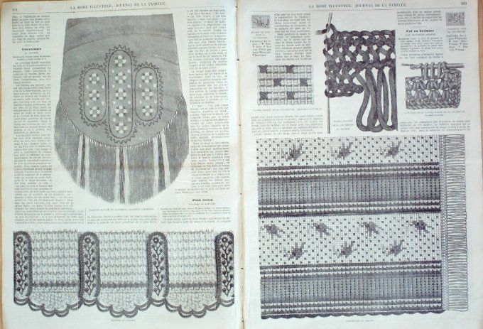 Journal Mode illustrée 1864 # 46 Toilettes d'hiver fillettes 