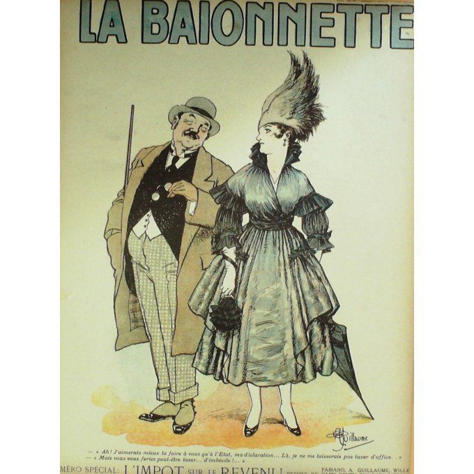 La Baionnette 1916 n°046 (L'impôt sur le revenu) WILLETTE  BOFA CAPY GENTY