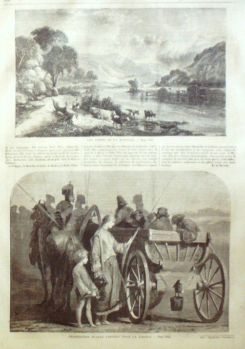 L'Univers illustré 1859 #  46 Vienne Arsenal Grèce Crète Gortyne prisonniers Russes