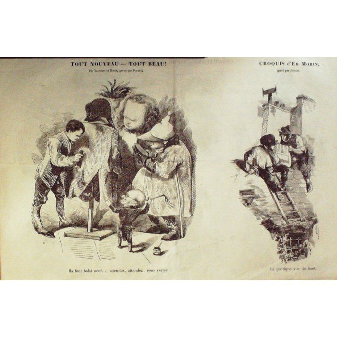 Le Journal pour RIRE 1848 n° 46 PHILISOPHES BERTALL BOUCHOT BEAUMONT MORIN
