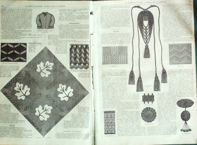 Journal Mode illustrée 1865 # 46 Chapeaux d'hiver