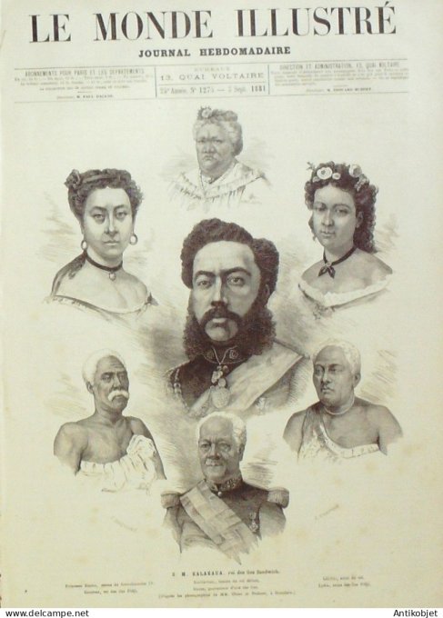 Le Monde illustré 1881 n°1275 Autriche Prague Italie Milan Belgique Léopold Ier