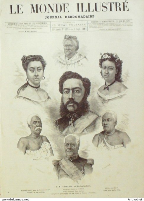 Le Monde illustré 1881 n°1275 Autriche Prague Italie Milan Belgique Léopold Ier