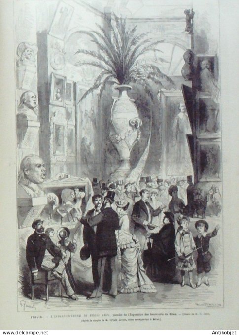 Le Monde illustré 1881 n°1275 Autriche Prague Italie Milan Belgique Léopold Ier