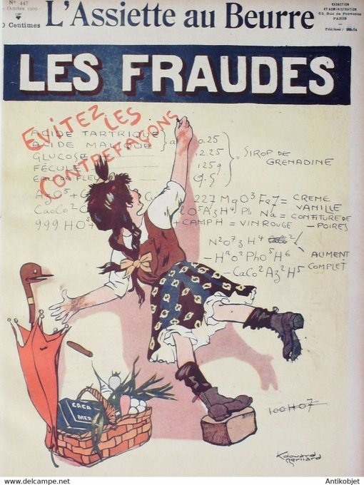 L'Assiette au beurre 1909 n°447 Les Fraudes Bernard Edouard