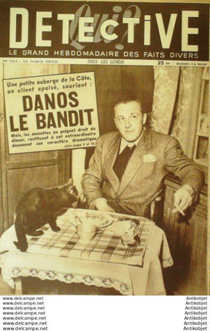 Détective 1949 #  141 Le Havre Verdun Bayonne Donville Périgueux