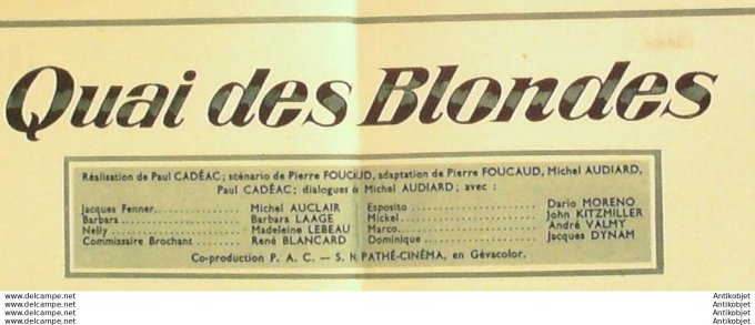 Mon Film 435 54-12-22 La marchande d'amour Gina Lollobrigida