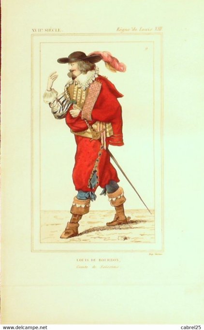 France (02) SOISSONS De BOURBON Louis Comte de la ville 17ème 1852
