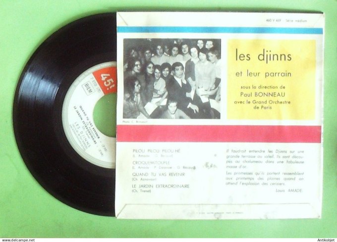Les Djinns 45T EP Pilou pilou pilou-hé 1962
