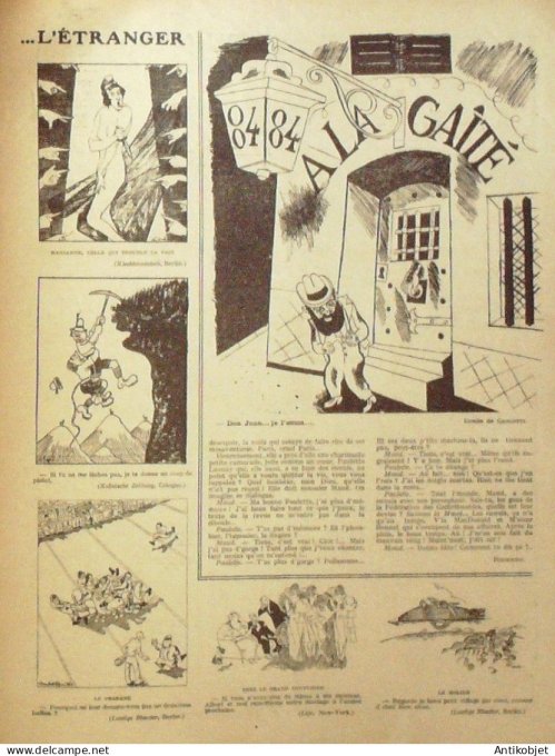 Le Rire 1933-06-24 # 751 Journal humoristique Ed.Originale Sous les toits Paris