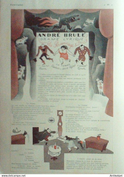 Fantasio 493 1927 Droit Bonnotte Bernard Carre Giffey Brule