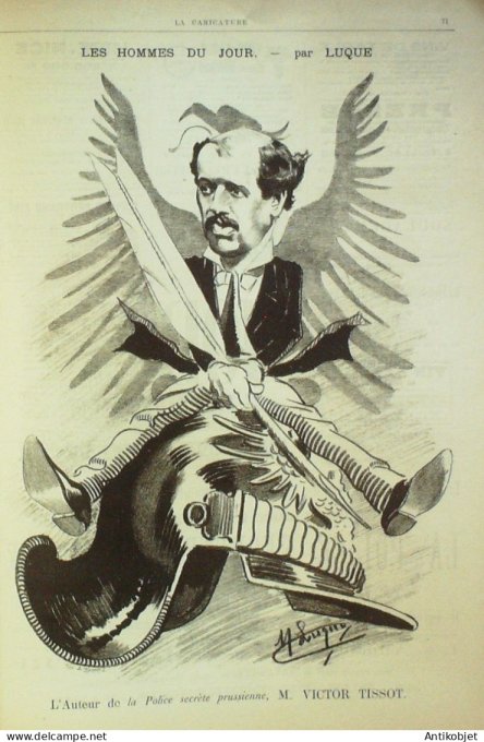 La Caricature 1885 #270 L'amour Myope et poète Draner Ubray Trock Tissot par Luque