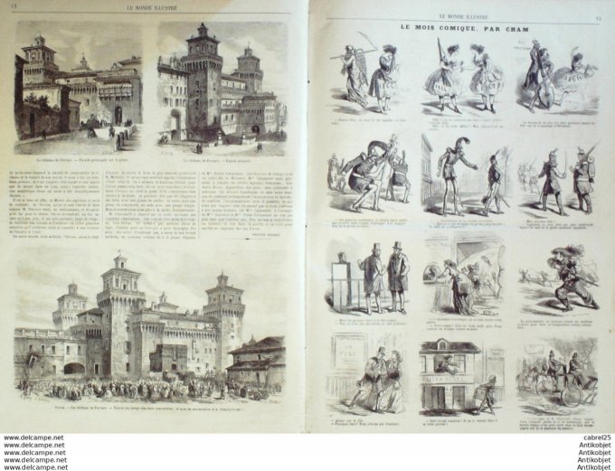 Le Monde illustré 1867 n°508 Allemagne Rois Harz Italie Ferrare Nanterre (92)