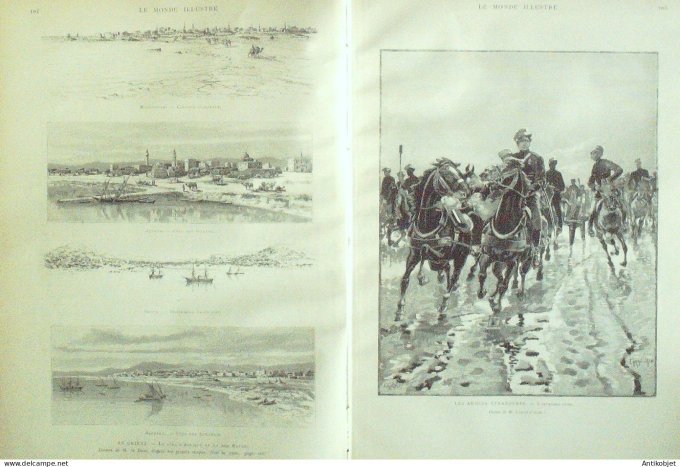 Le Monde illustré 1886 n°1559 Côte d'Afrique de la mer Rouge cabaret du Chat-Noir
